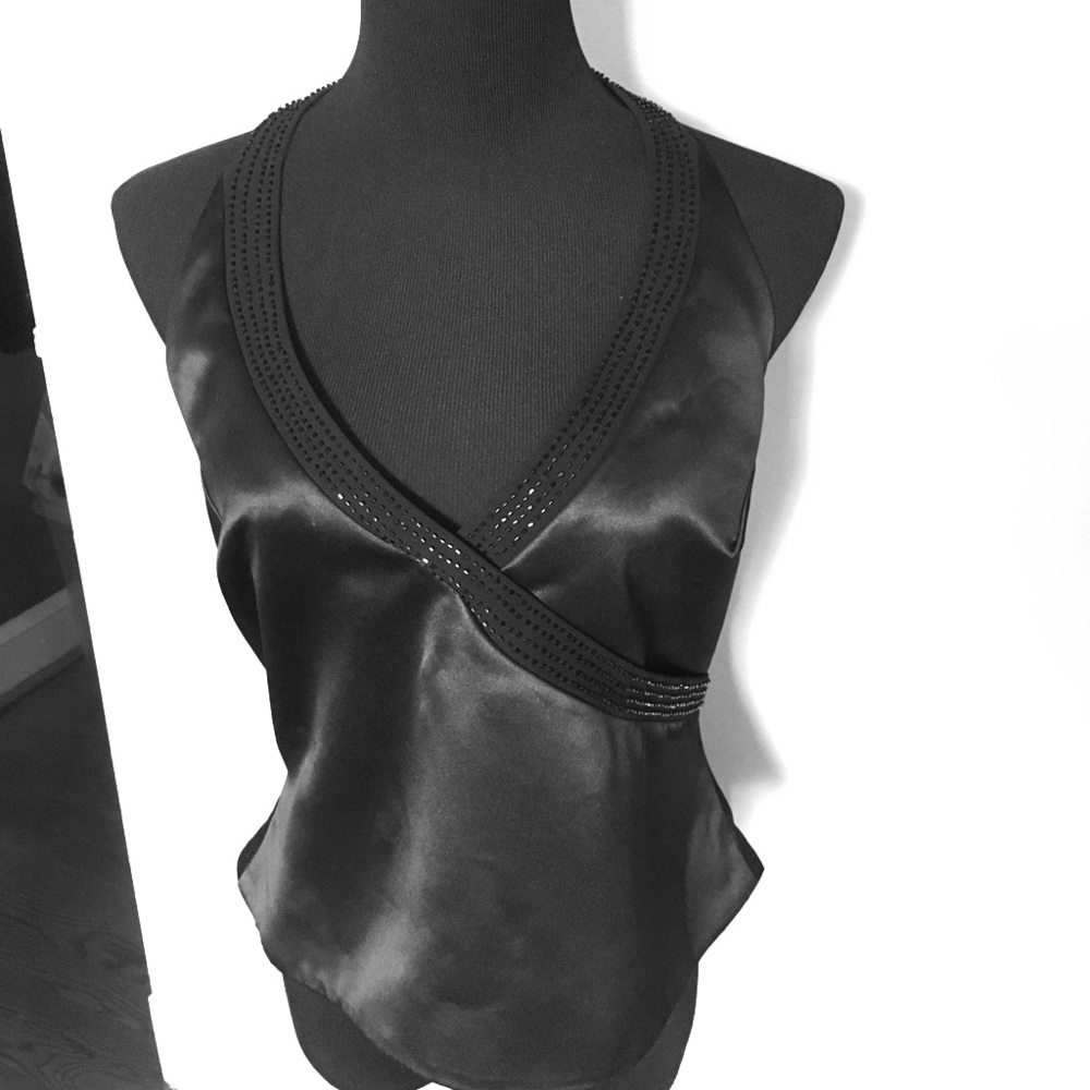 Black halter with gorgeous detailing